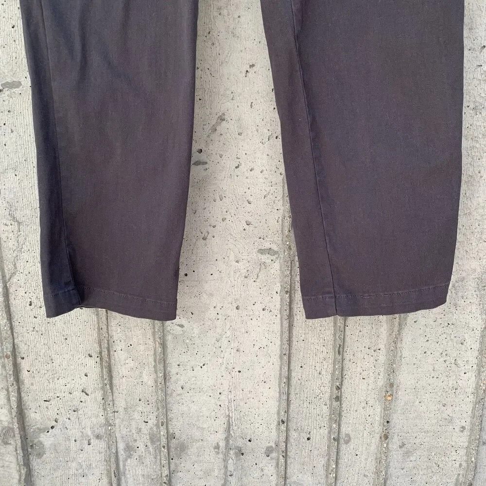 COVE Men's Chino Pants 38x30 Charcoal Gray Tapered Leg Elastic Waist Pockets